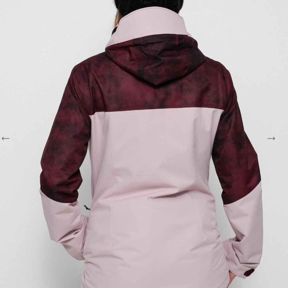 Volcom Burgundy and Pink Snowboard Ski Jacket